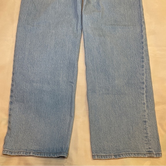 Madewell- The Perfect Vintage Wide-Leg Crop Jean Edmunds Wash Light Wash Size 26 - Picture 7 of 9